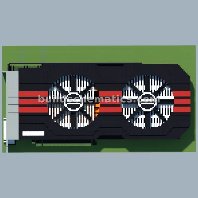 ASUS GTX 680 Graphics Card Pixel Art — view 2