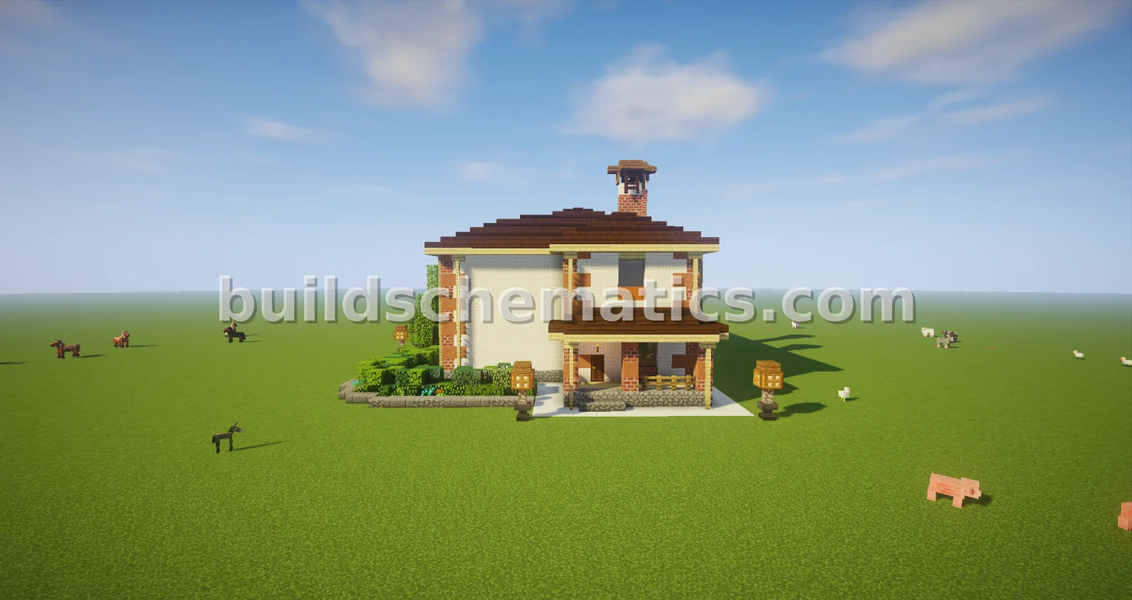 Modern Two-Story House With Garage — view 2