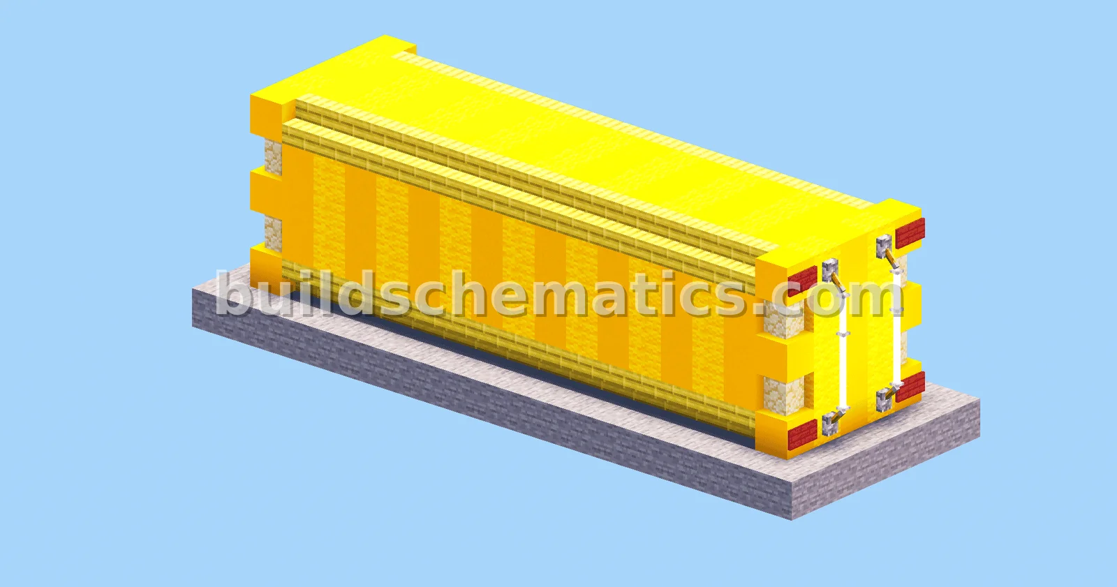 Yellow Storage Container Decoration