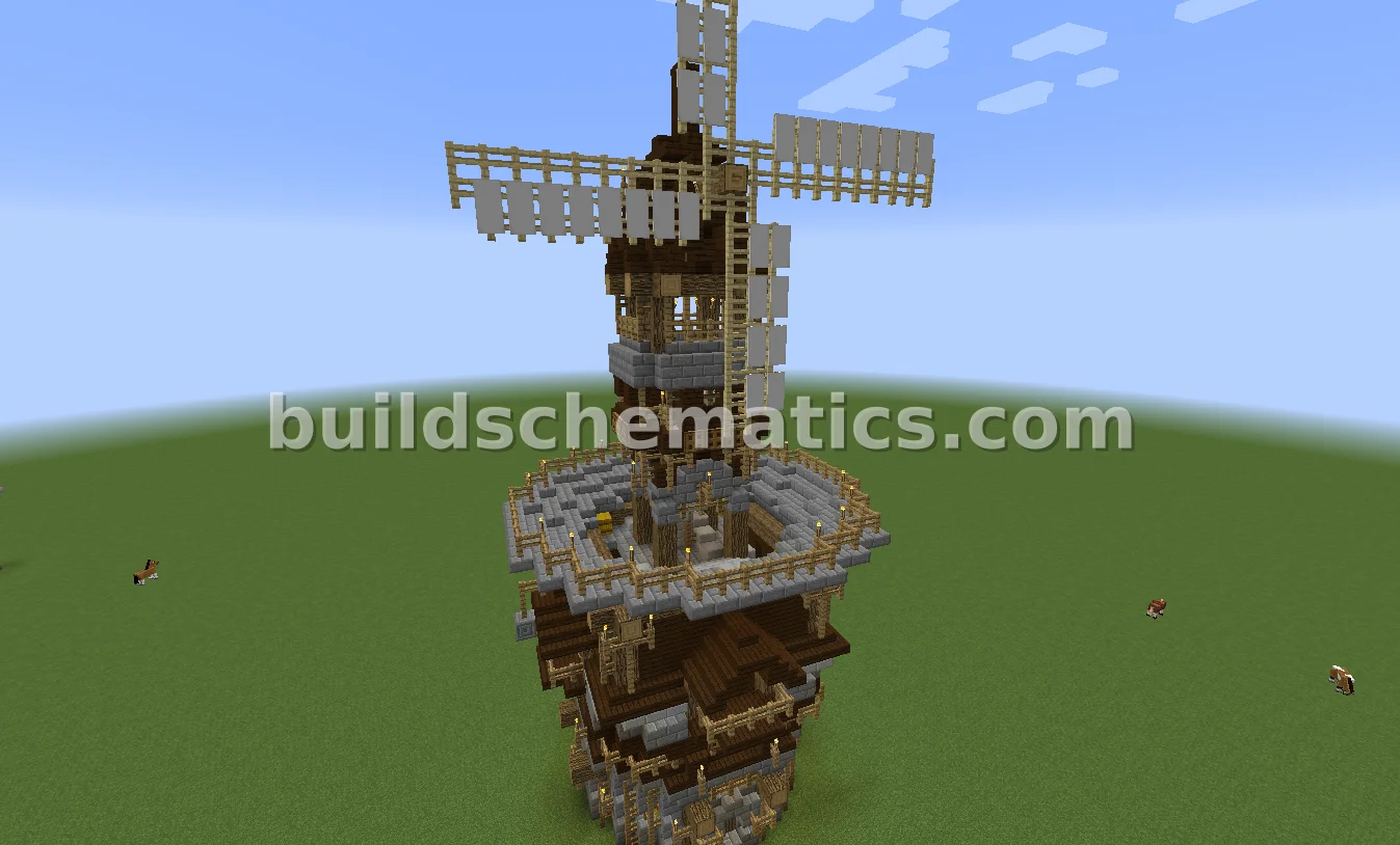 Medieval Castle Windmill Tower