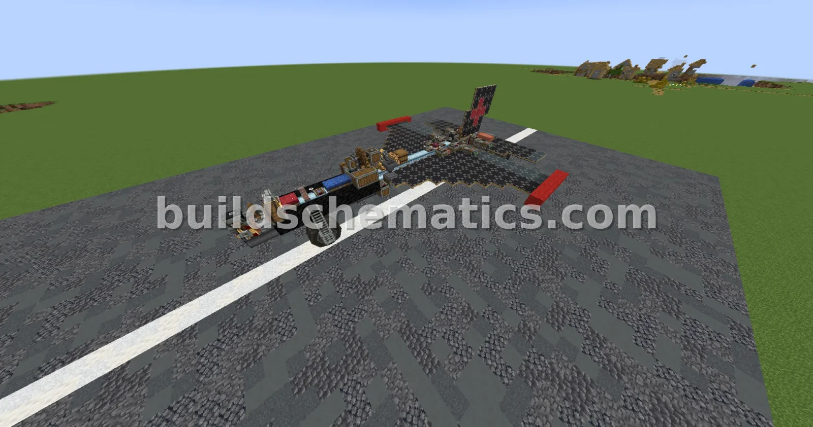 Black Sail Fighter Jet With Cannon — view 2