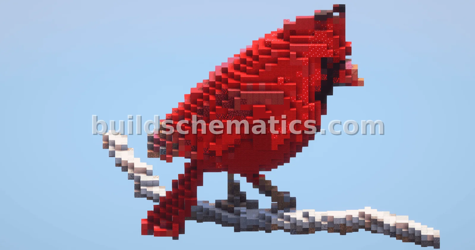 Majestic Red Bird Statue