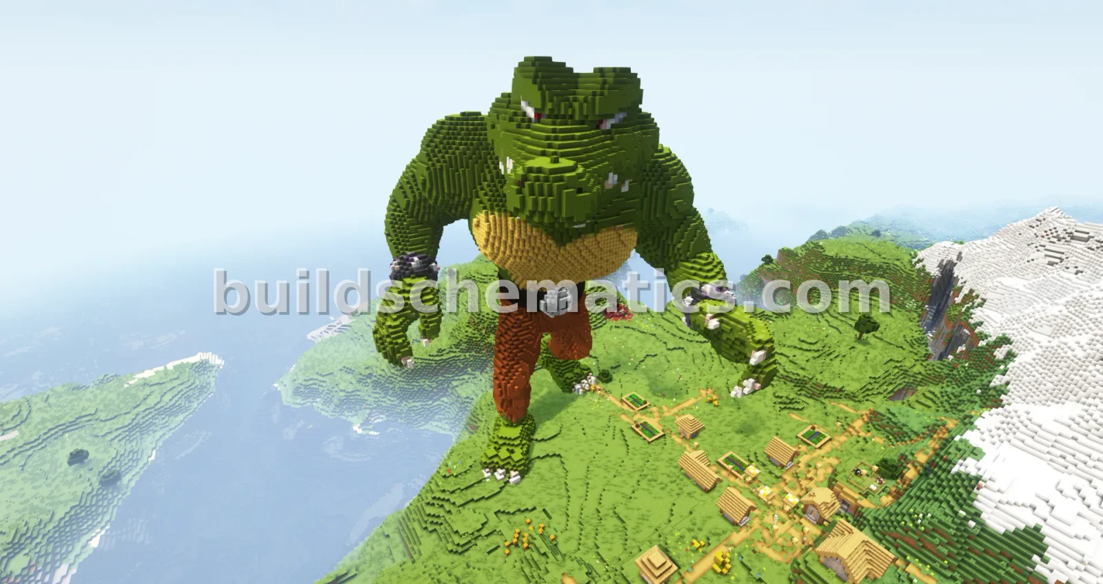 Kritter Statue Minecraft Build — view 2