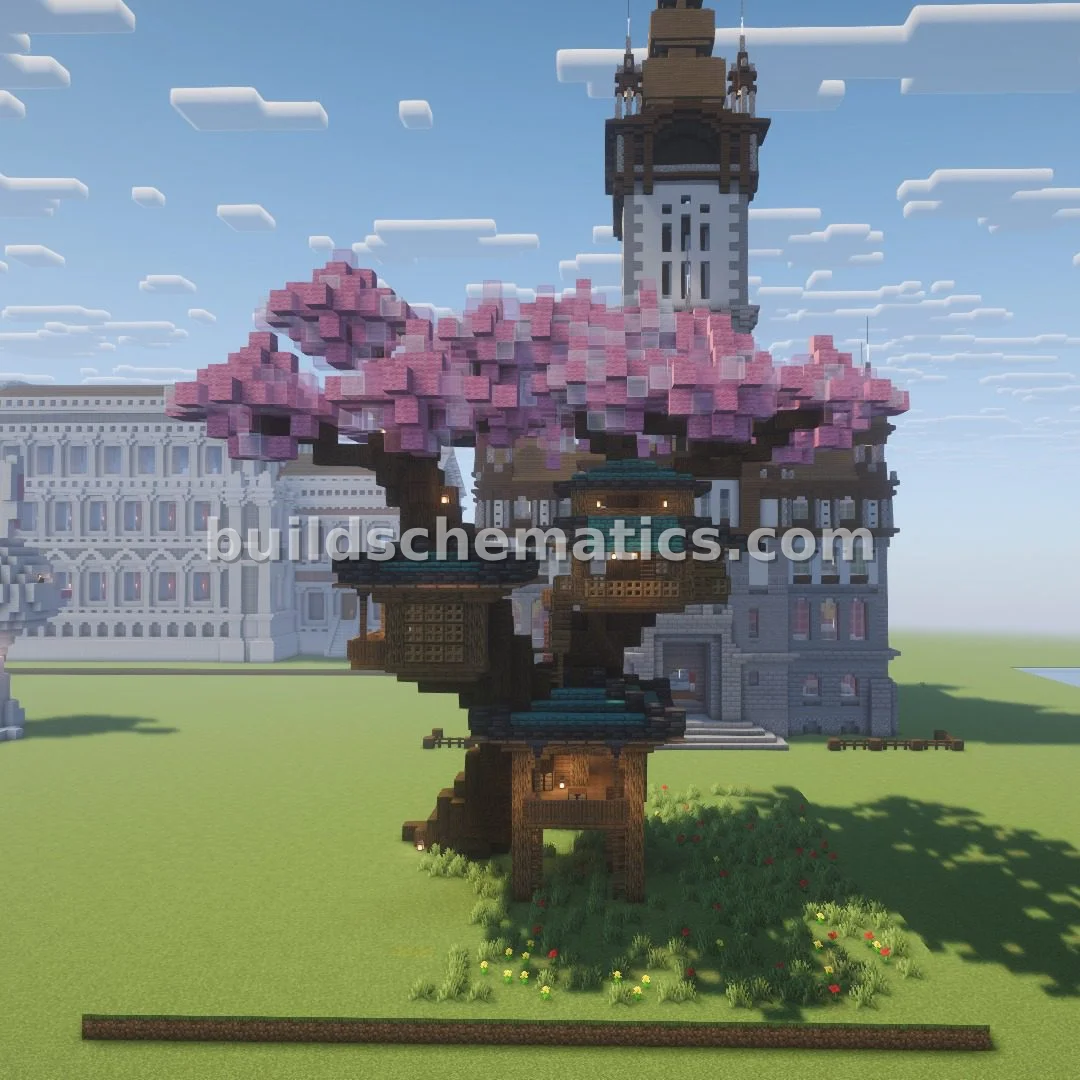 Japanese Cherry Blossom Treehouse — view 3