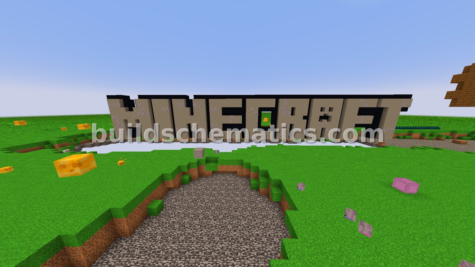 Minecraft Classic Logo Build — view 2