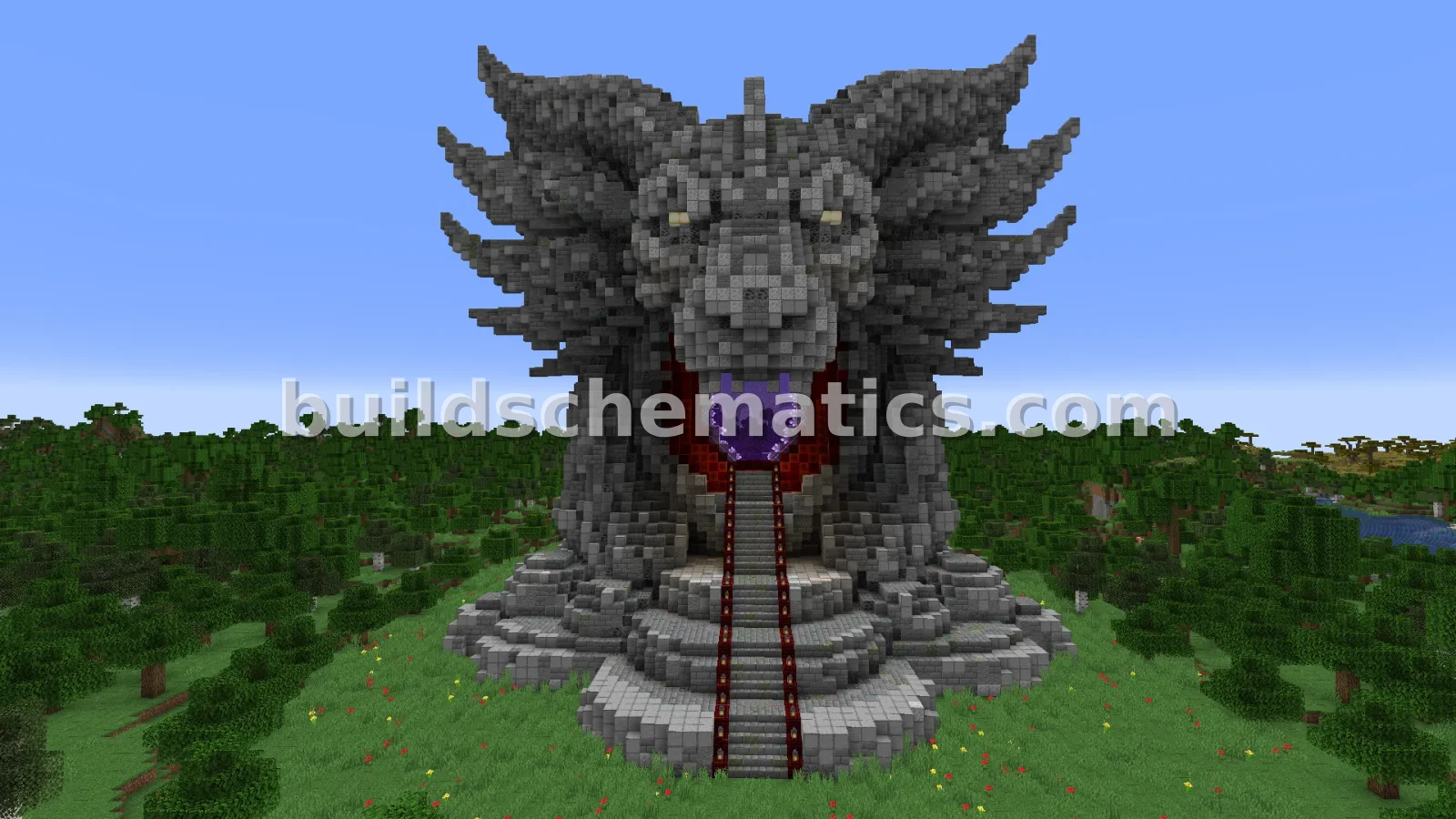 Titan Nether Portal Statue Build — view 5