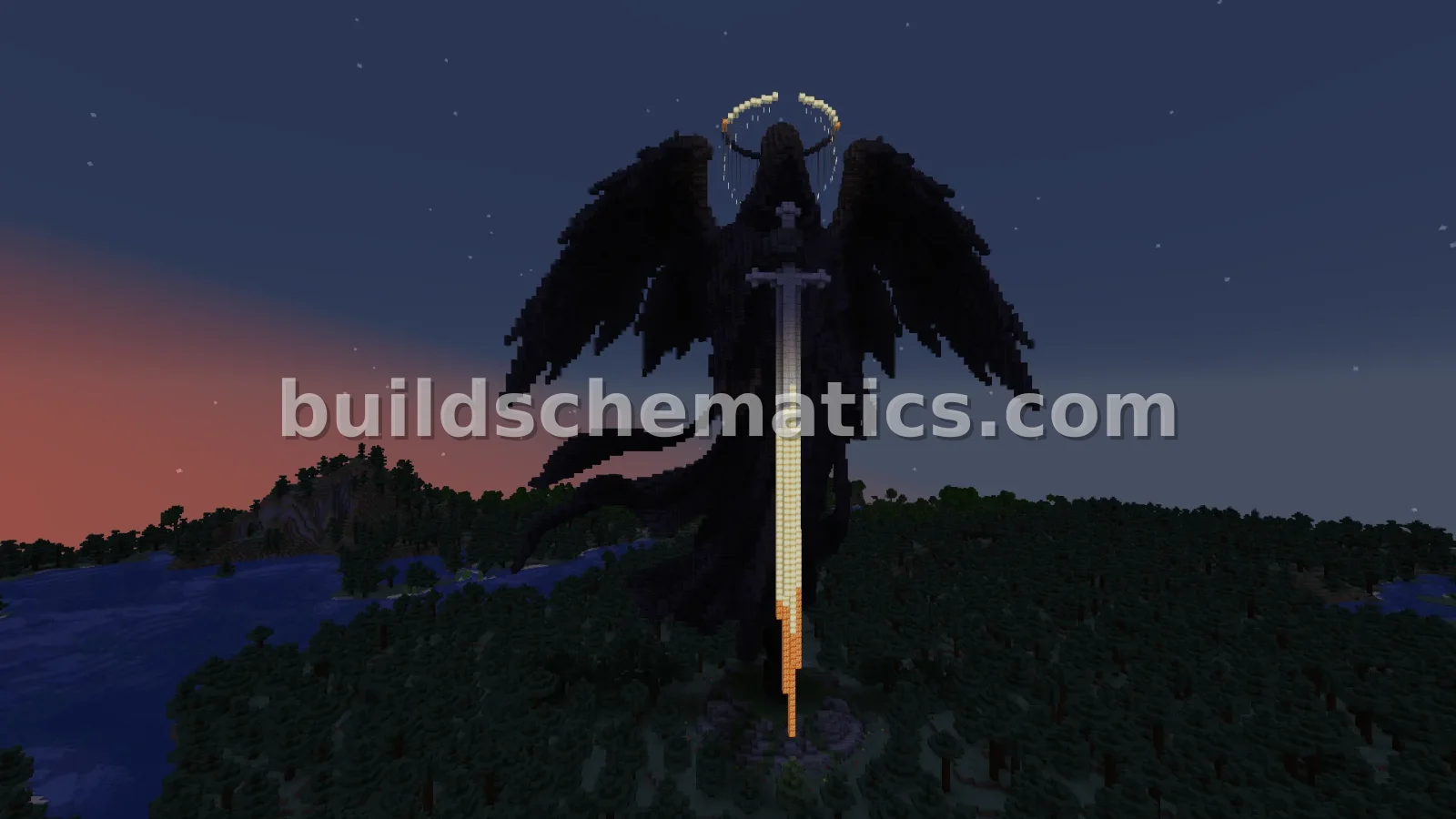 Dark Silence Angel Statue — view 4