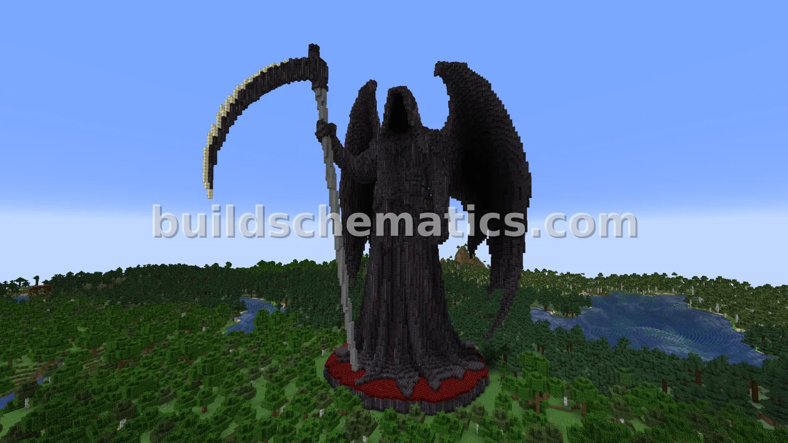 Death Reaper Statue Minecraft Build