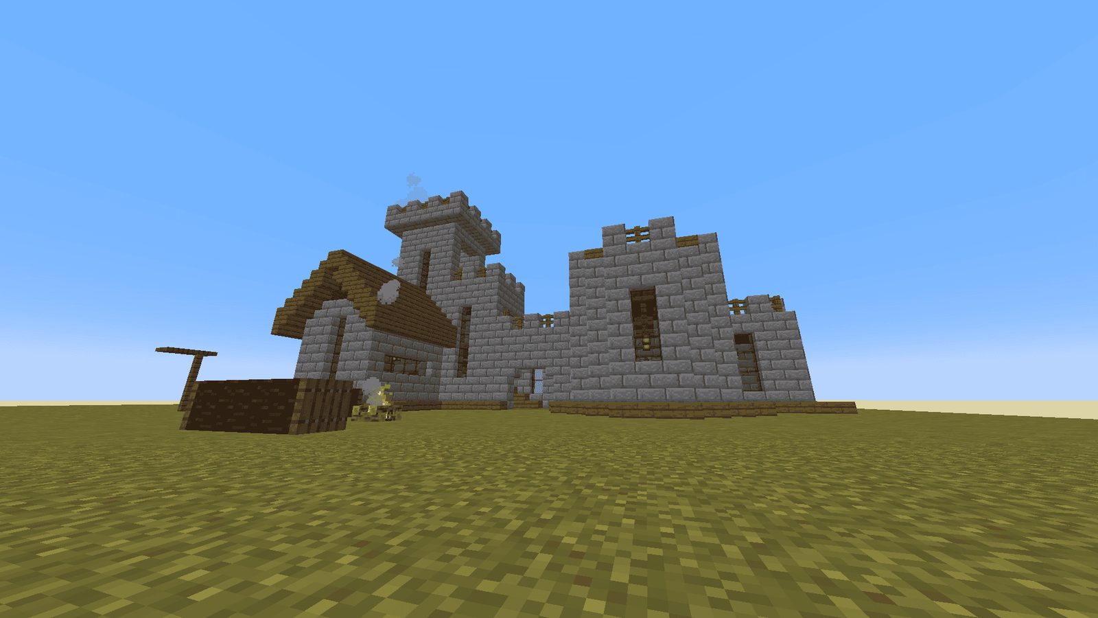 Small Spruce Brick Castle