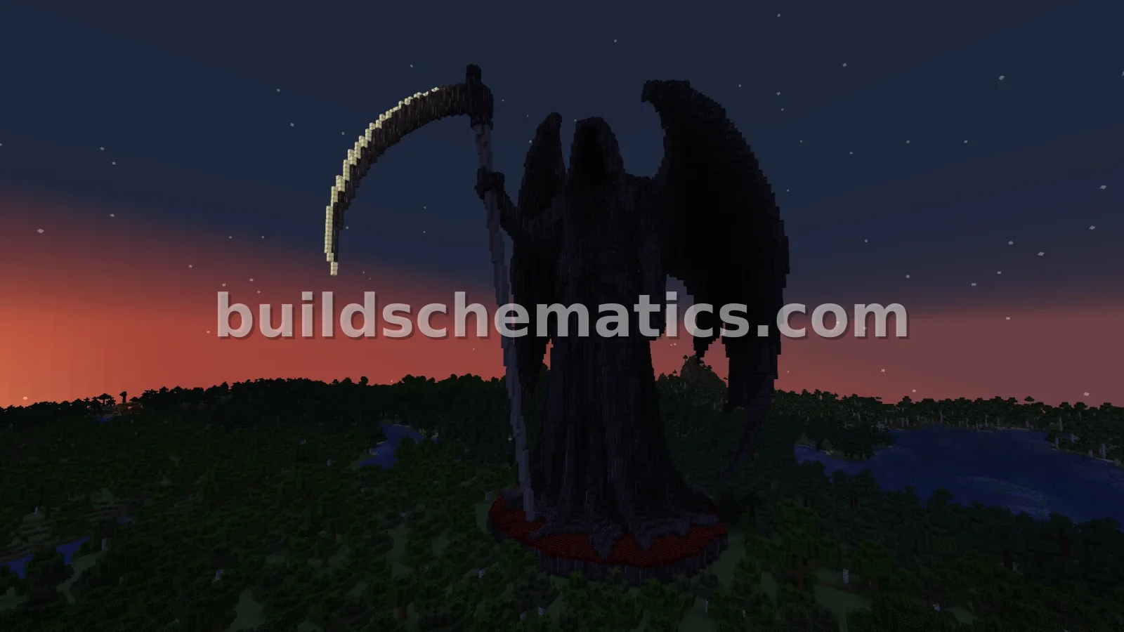 Death Reaper Statue Minecraft Build — view 4