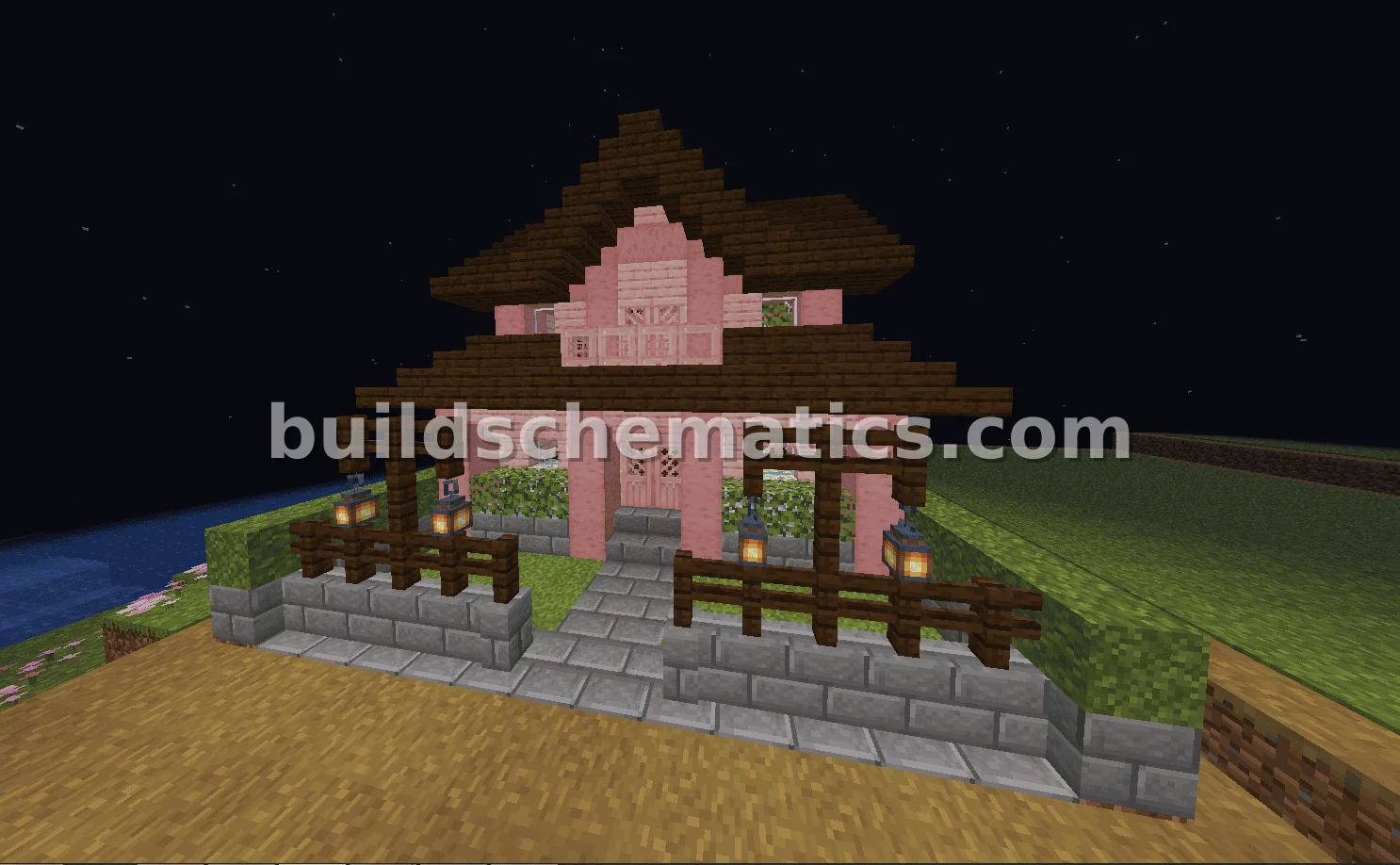 Classic Cherry Blossom House 16x16