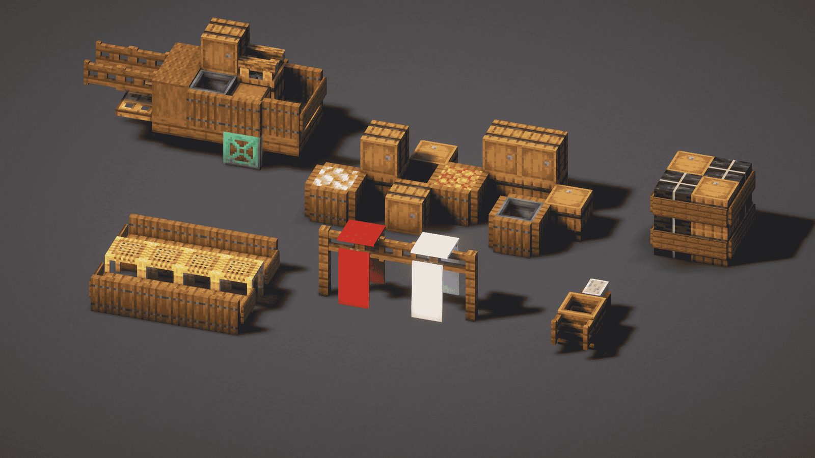 Custom Medieval Decorative Elements for Minecraft Worlds