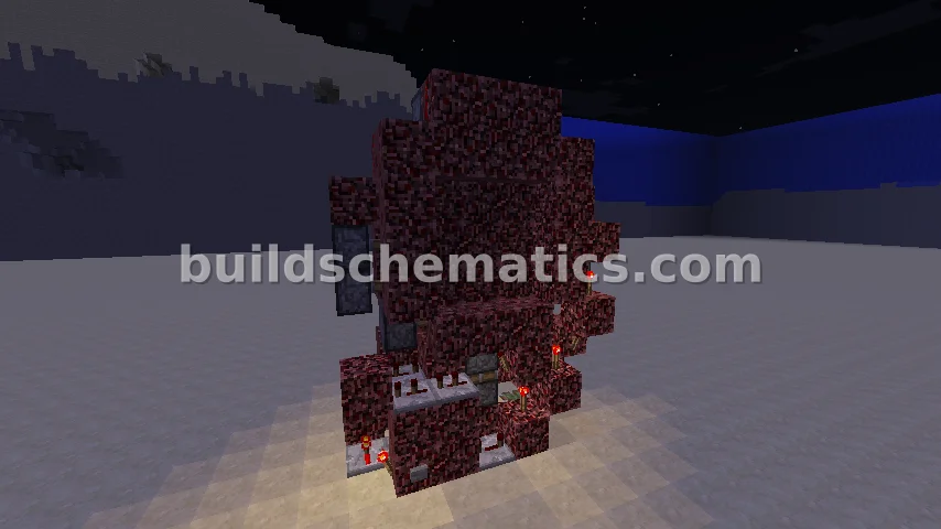 Compact 3x3 Redstone Piston Door