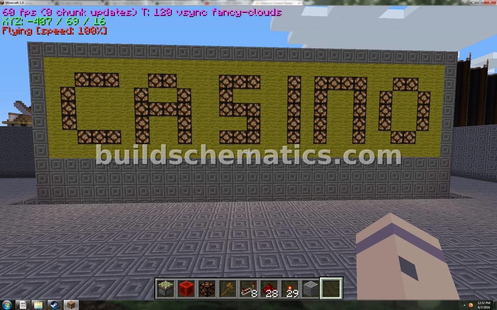 Flashing Casino Sign