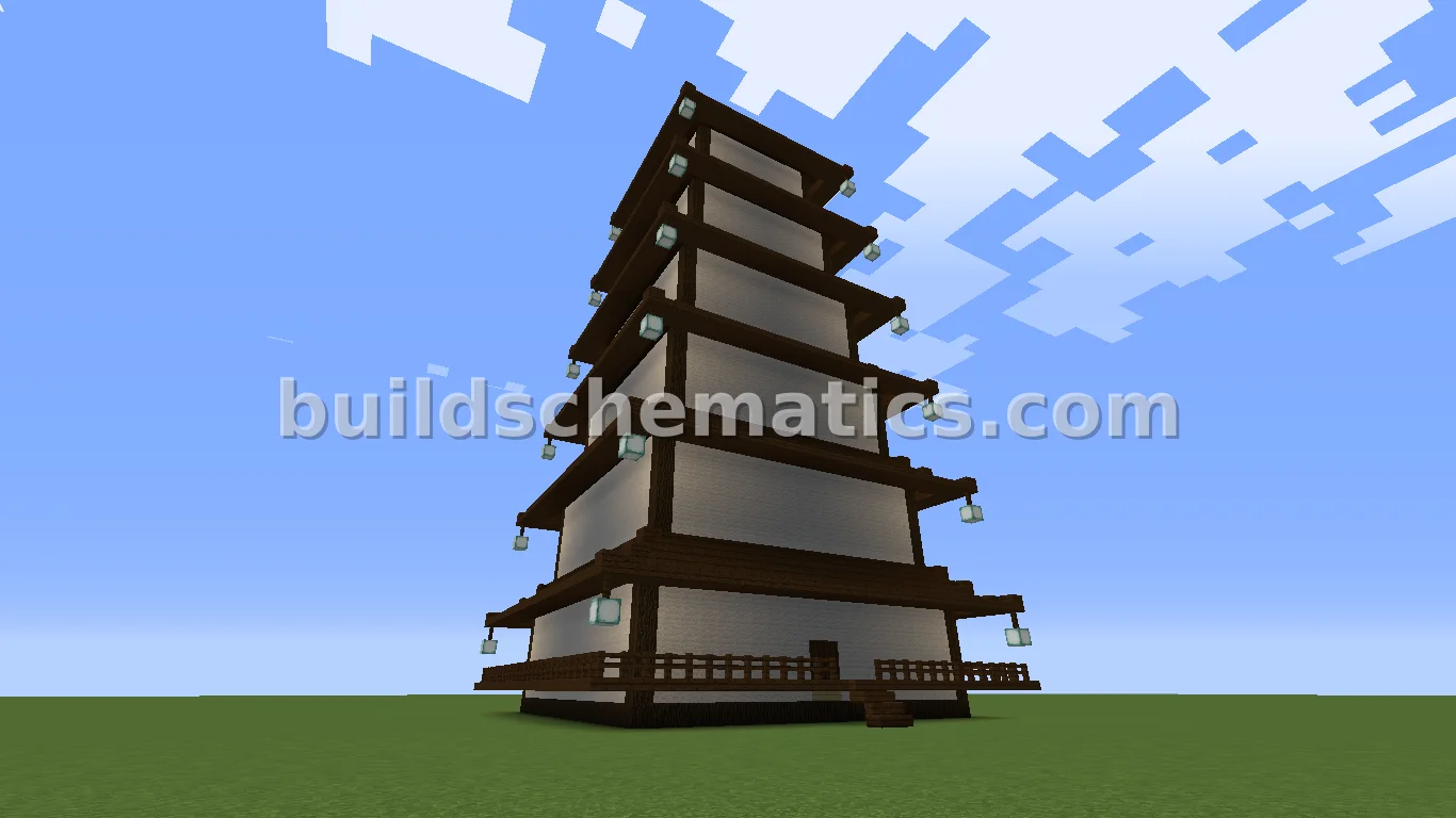 Six Story Asian Pagoda Structure — view 2