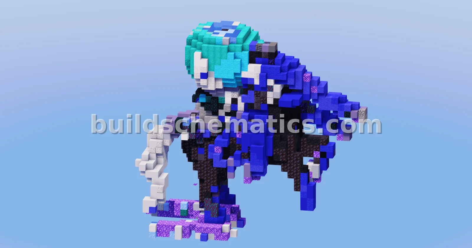 Pokemon Calyrex Shadow Rider Statue