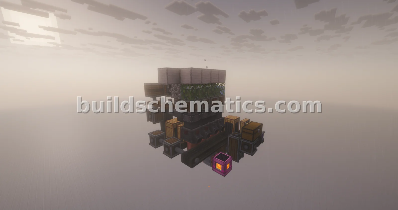 Automated Netherrack Farm with Create Mod — view 2