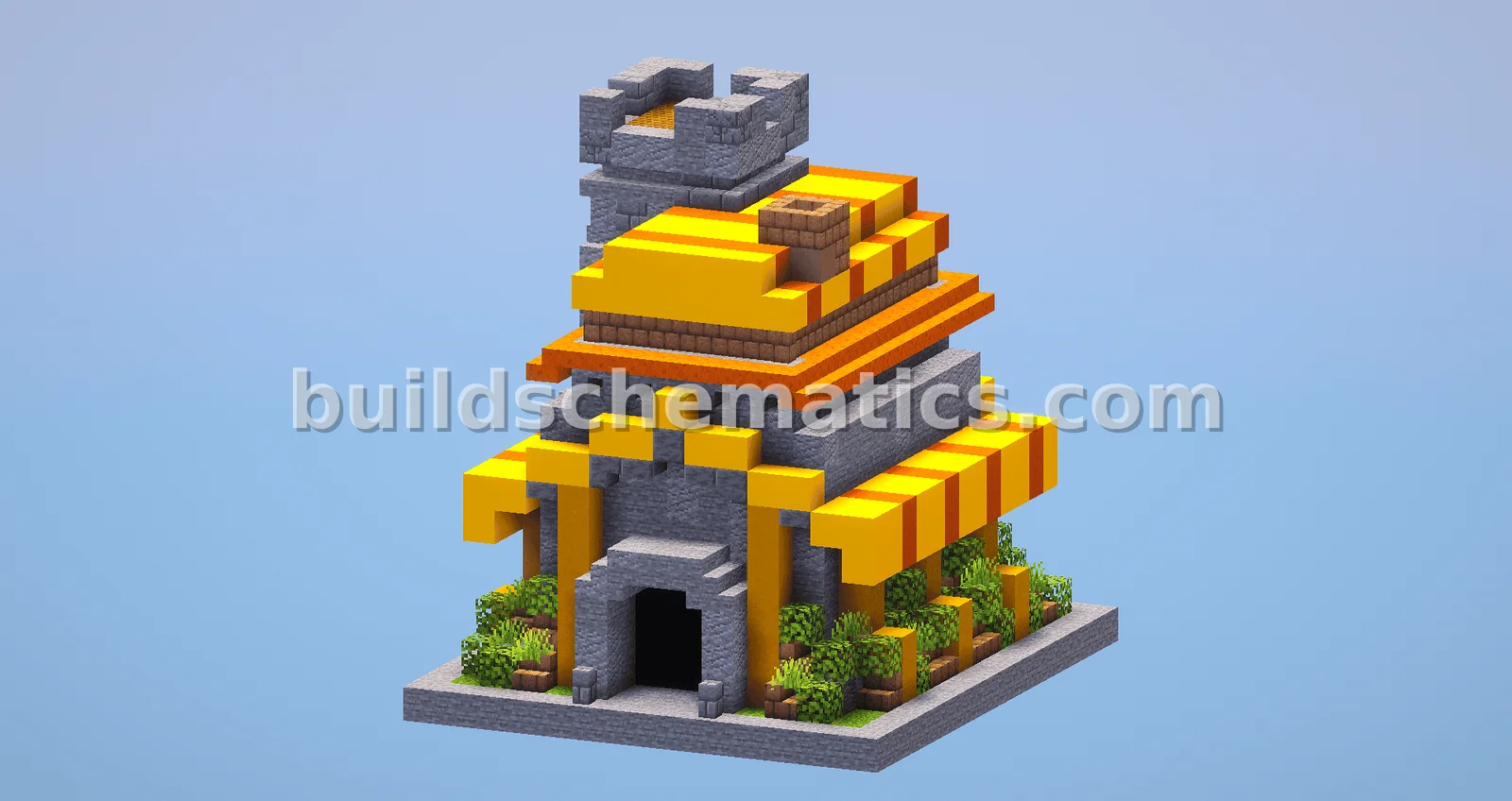 Medieval Clash of Clans Town Hall Level 7 Structure