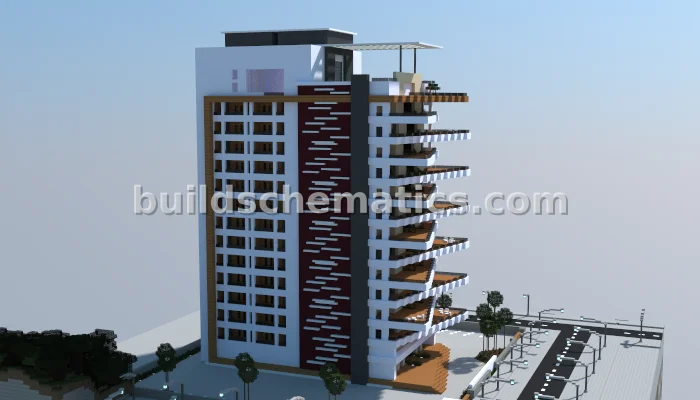 Modern City Apartment Tower — view 2