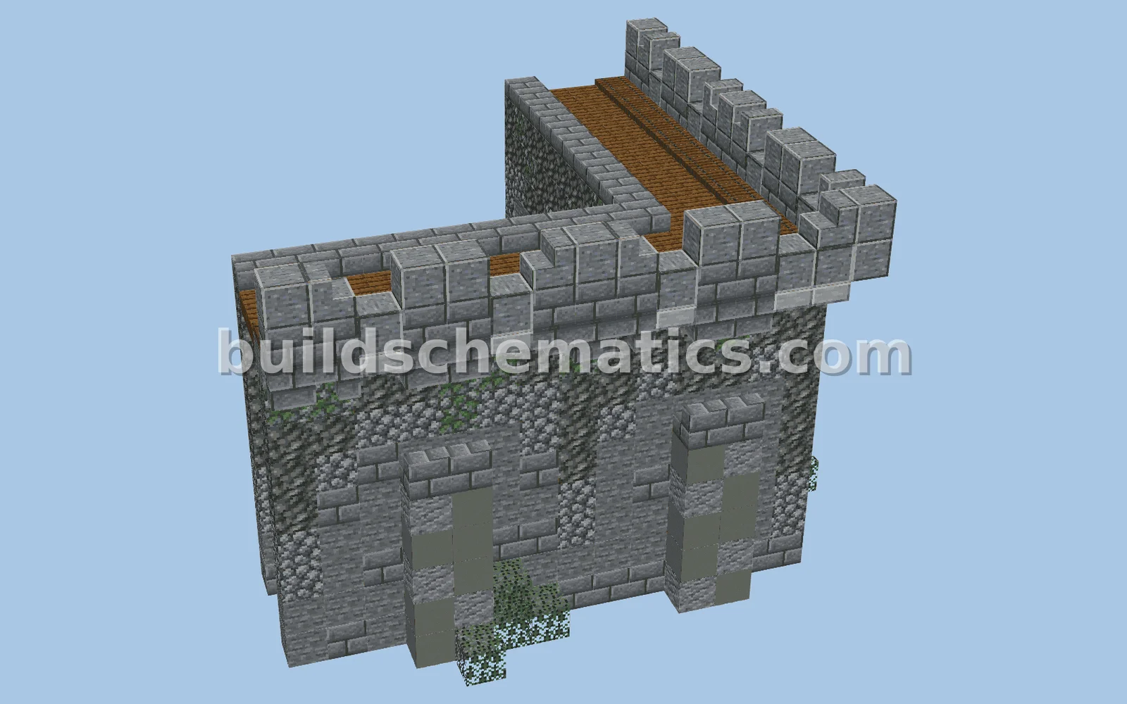 Medium Corner Wall Castle Pack Structure