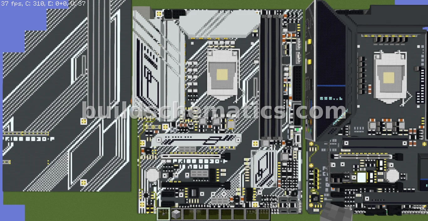 ASUS Z590-P Motherboard Voxel Art — view 2