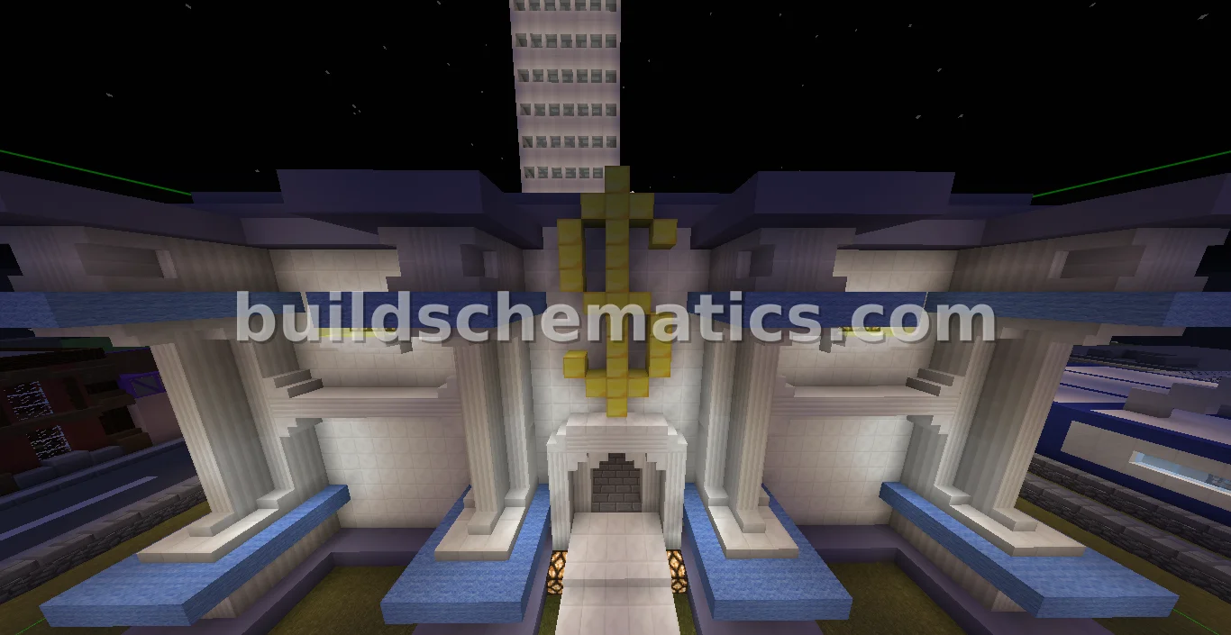 Futuristic Bank Exterior