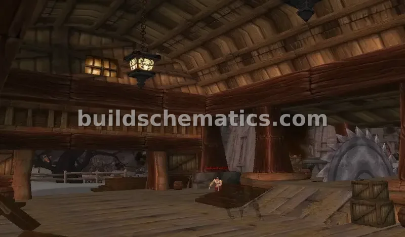 Red Roof Human Lumber Mill Structure — view 5