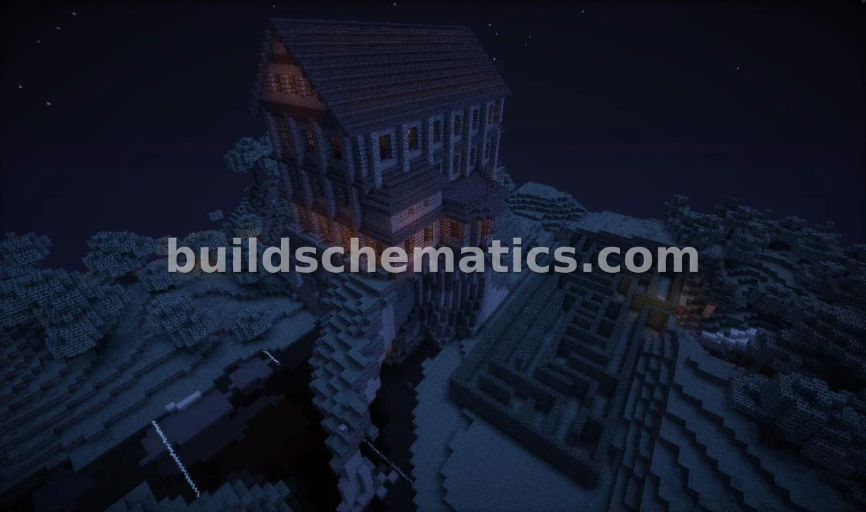 Halloween Mansion with Maze
