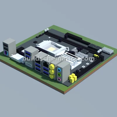ASRock Z270M-ITX/ac Motherboard Pixel Art