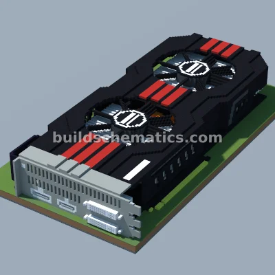 ASUS GTX 680 Graphics Card Pixel Art
