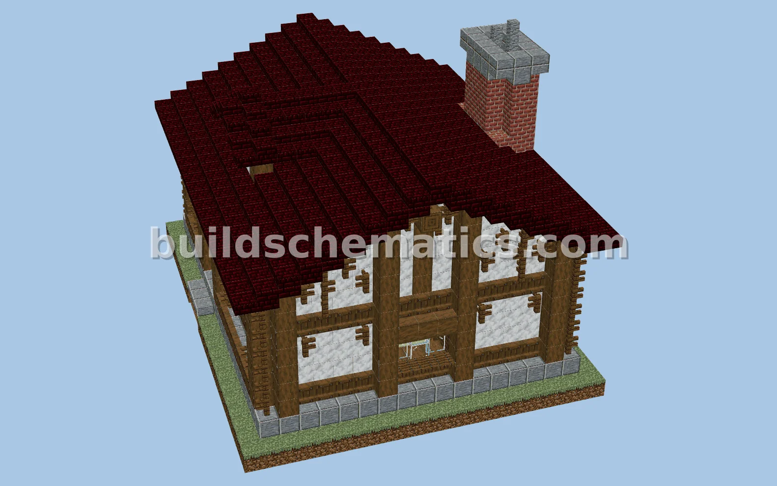 Rustic Red Roof Farmhouse