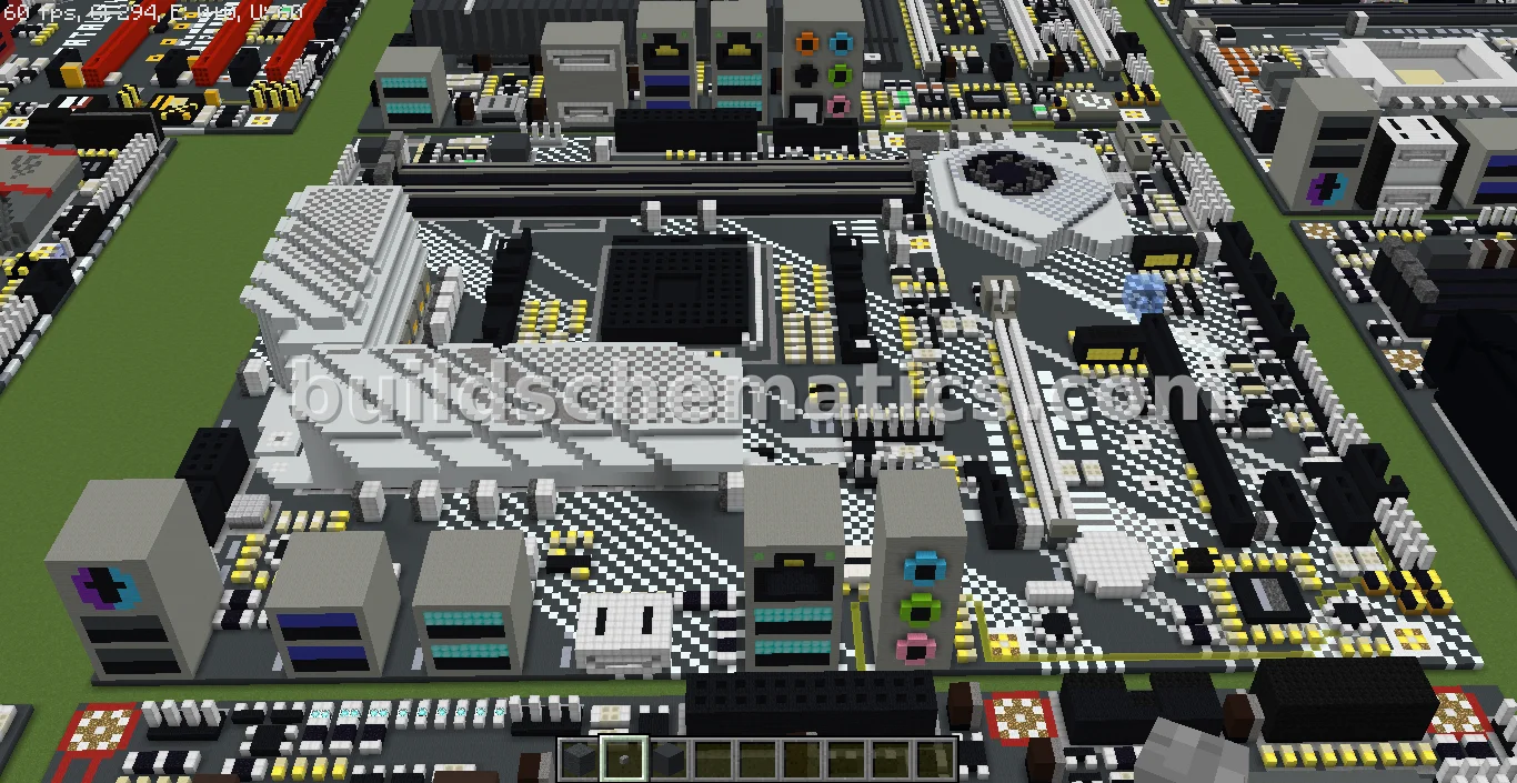 ASUS X570-P Motherboard Voxel Art — view 3
