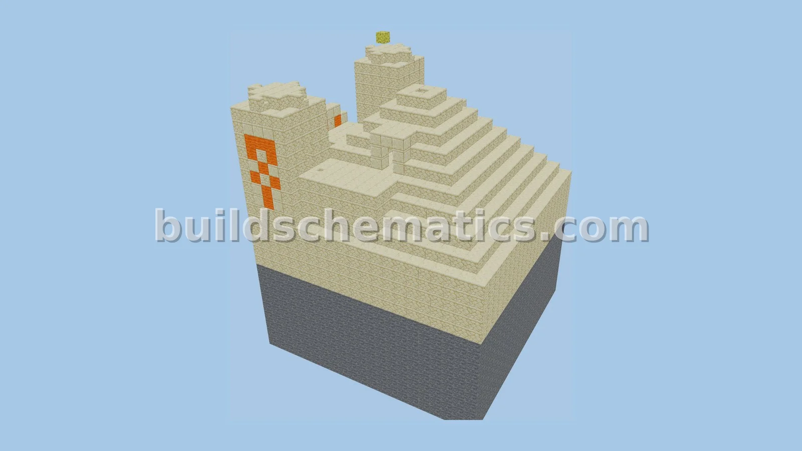 Ancient Desert Temple Schematic