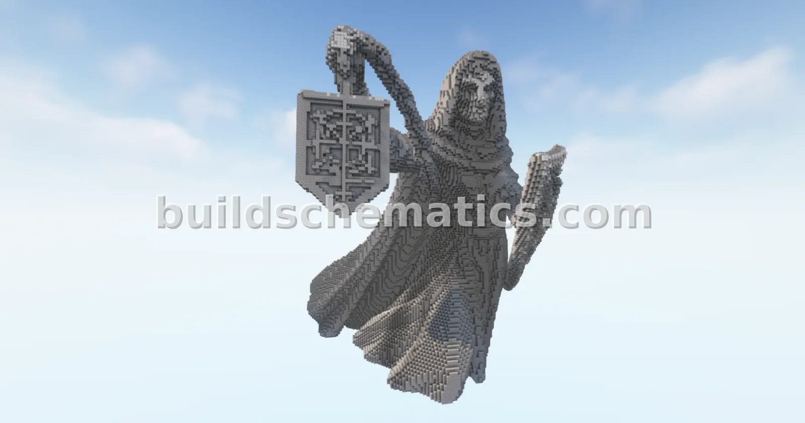 Gothic Statue Minecraft Build — view 3