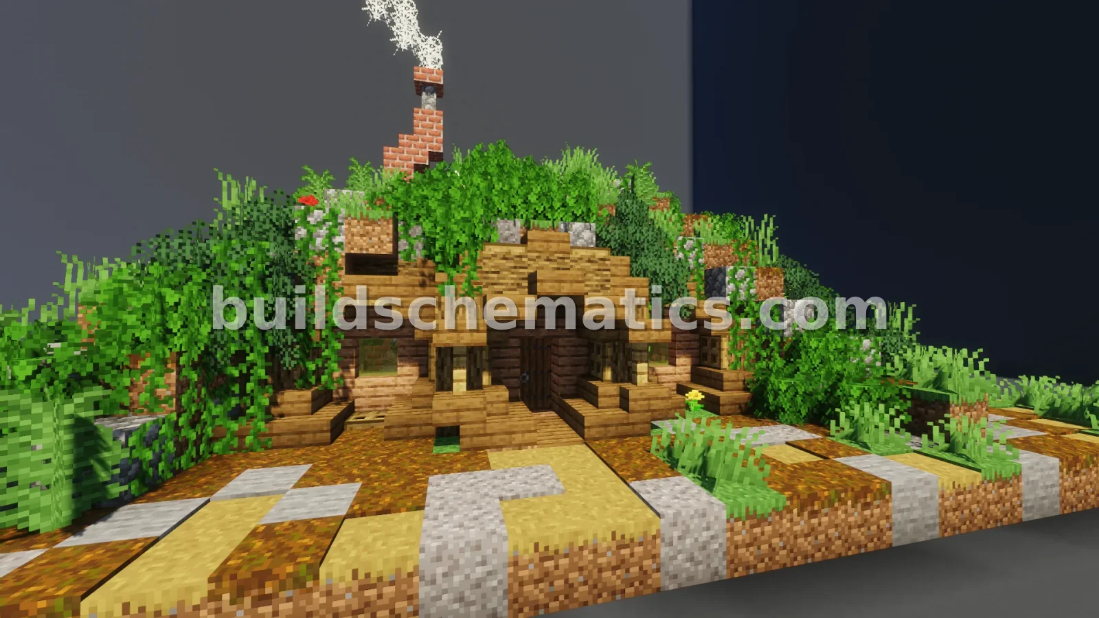 Simple Hobbit House Schematic — view 2