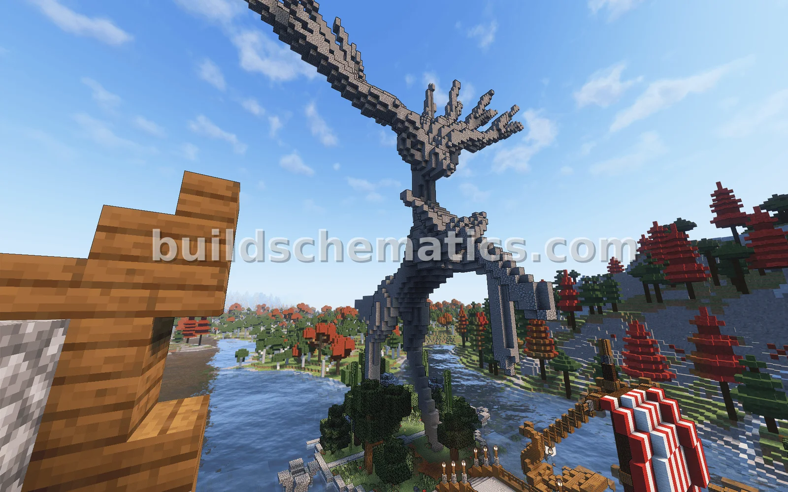 Xerneas Pokemon Stone Statue