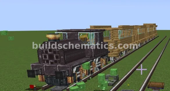 Steam Locomotive and Cars — view 2