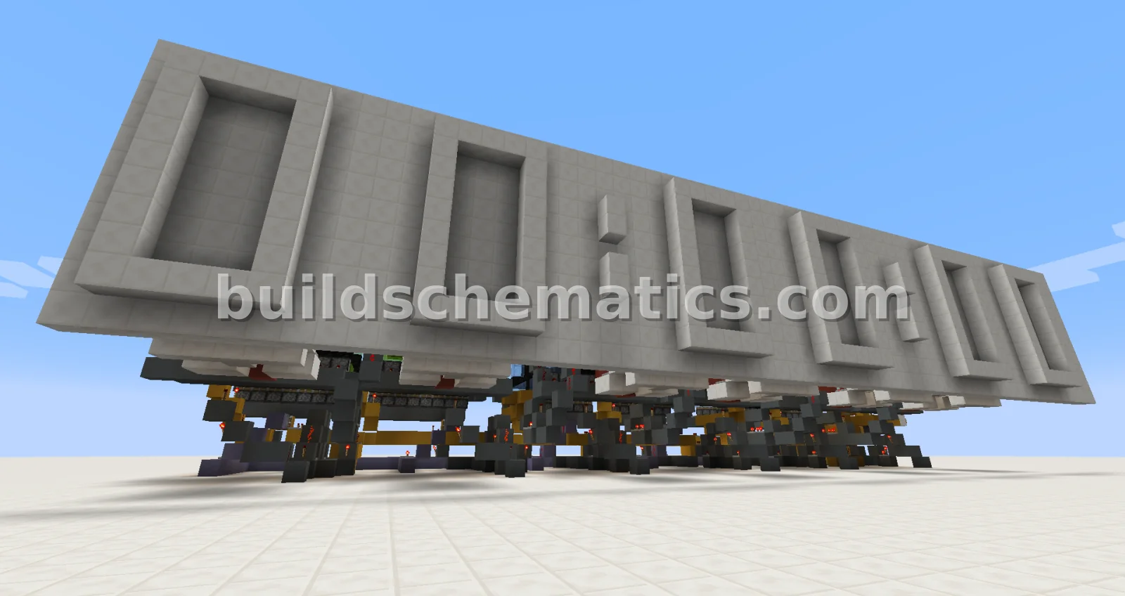 Large Redstone Stopwatch with Reset
