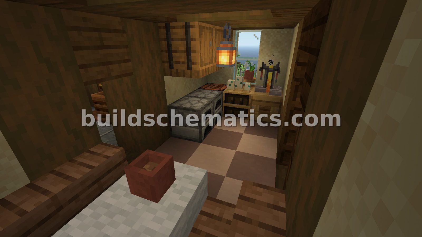 Medieval Rustic Survival Home with Interior — view 3