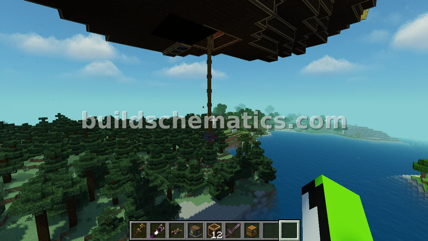 Massive Flying Base with Farms — view 5