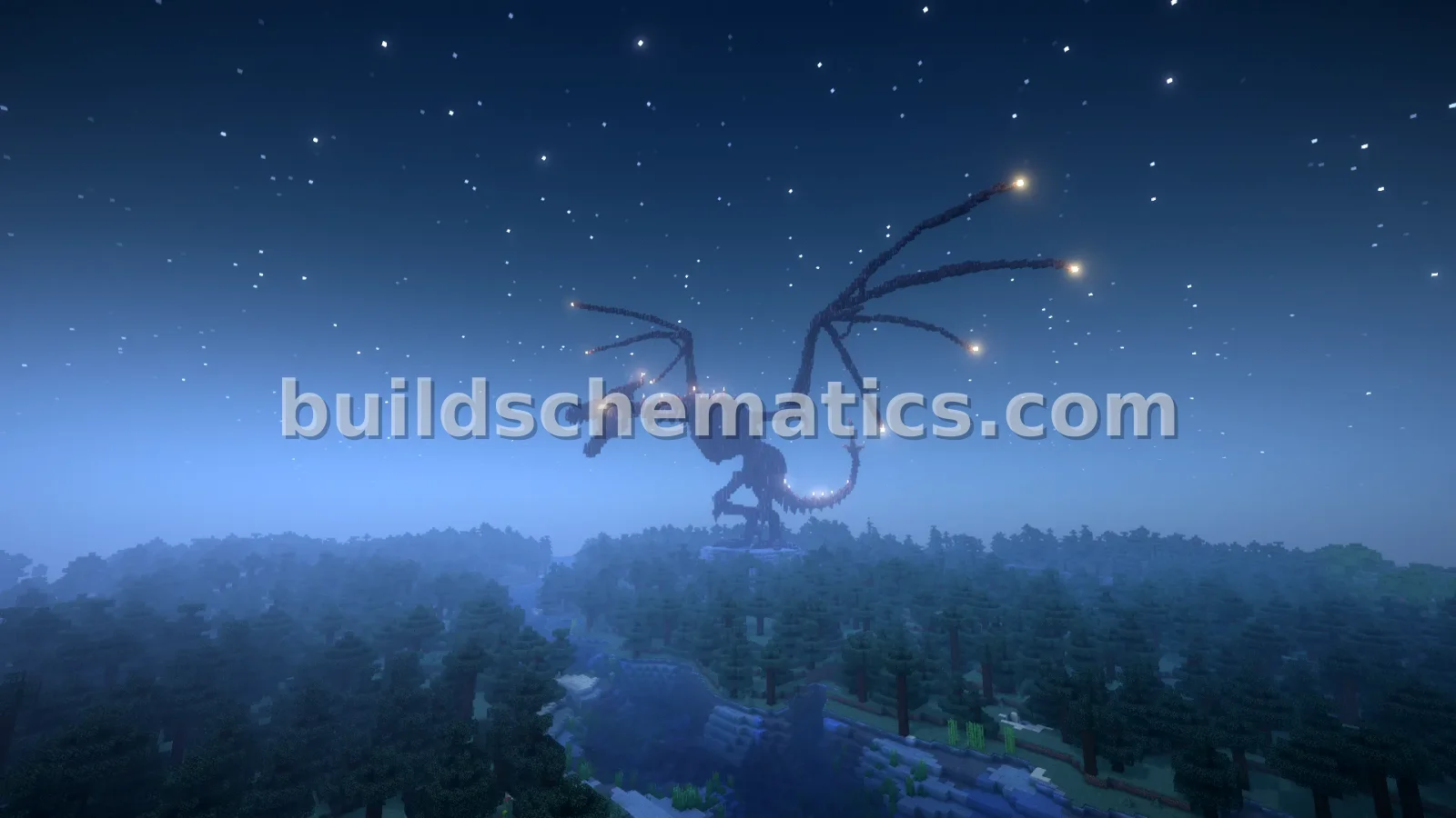 Ender Dragon Skeleton Statue for Minecraft — view 2