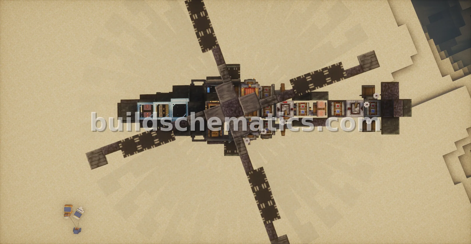 Simple Helicopter Vehicle Schematic — view 3