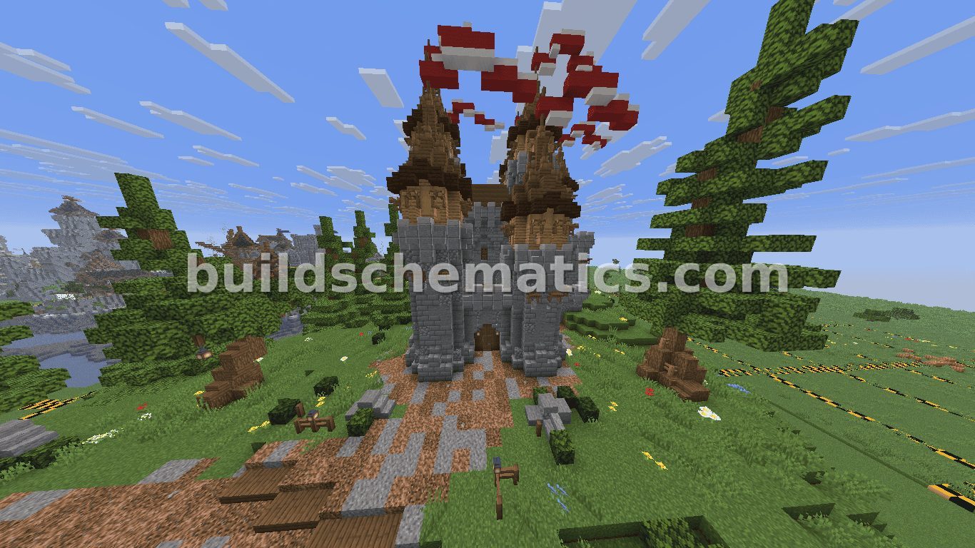 Medieval Fortress With Hidden Lake — view 2