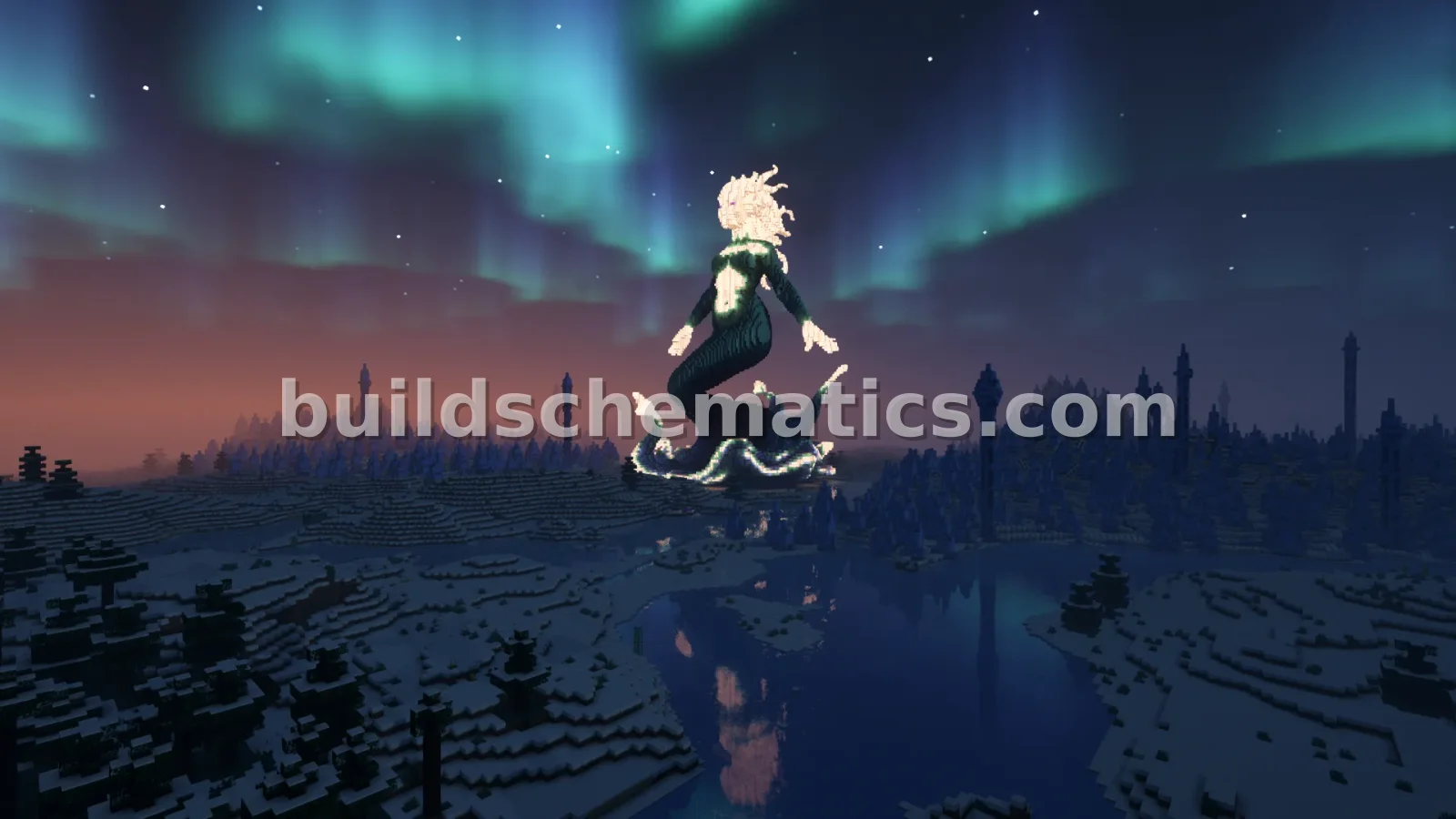 Frozen Mermaid Statue Build — view 4