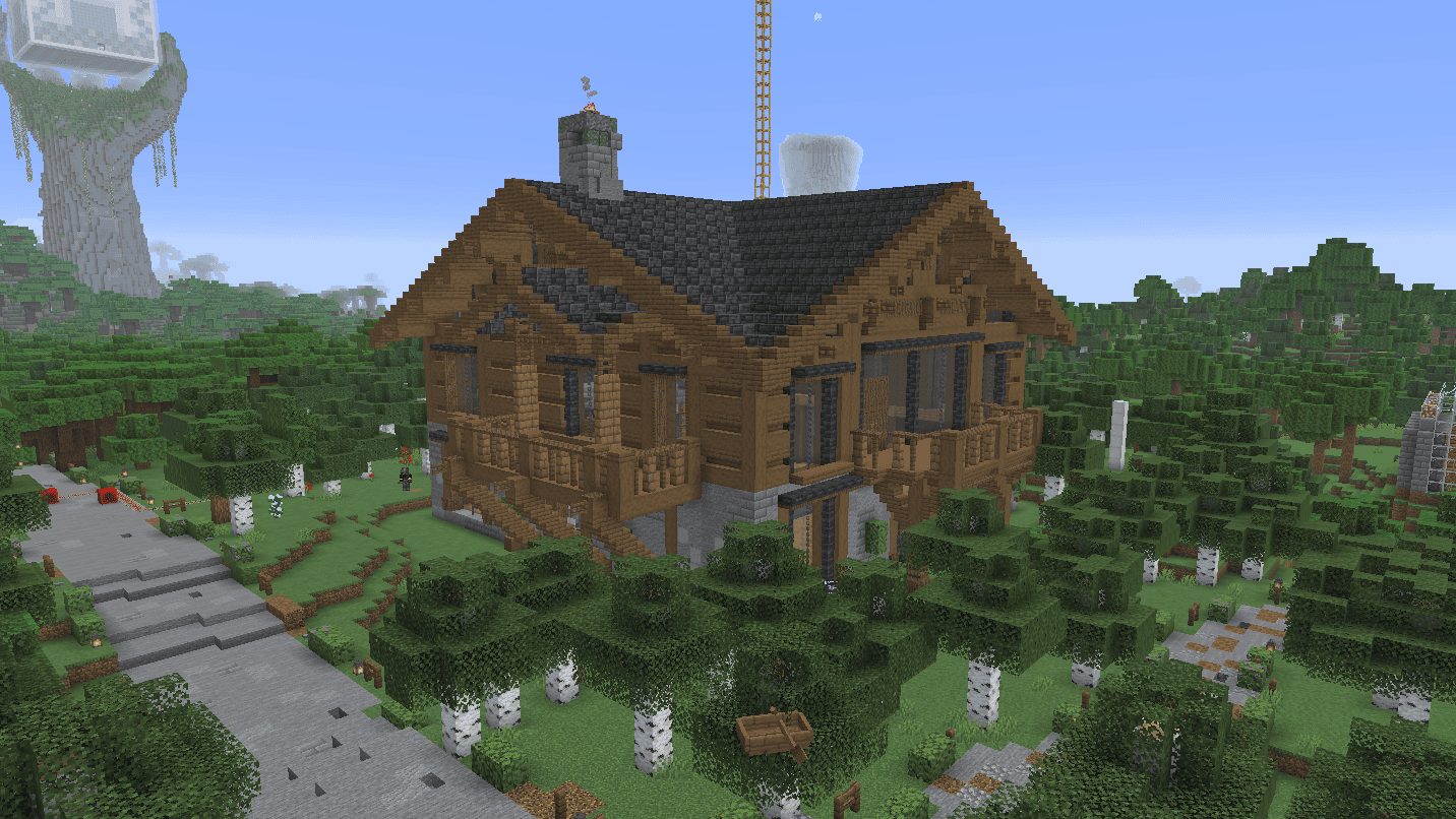 Universal Wood Farm with Decorative House Design