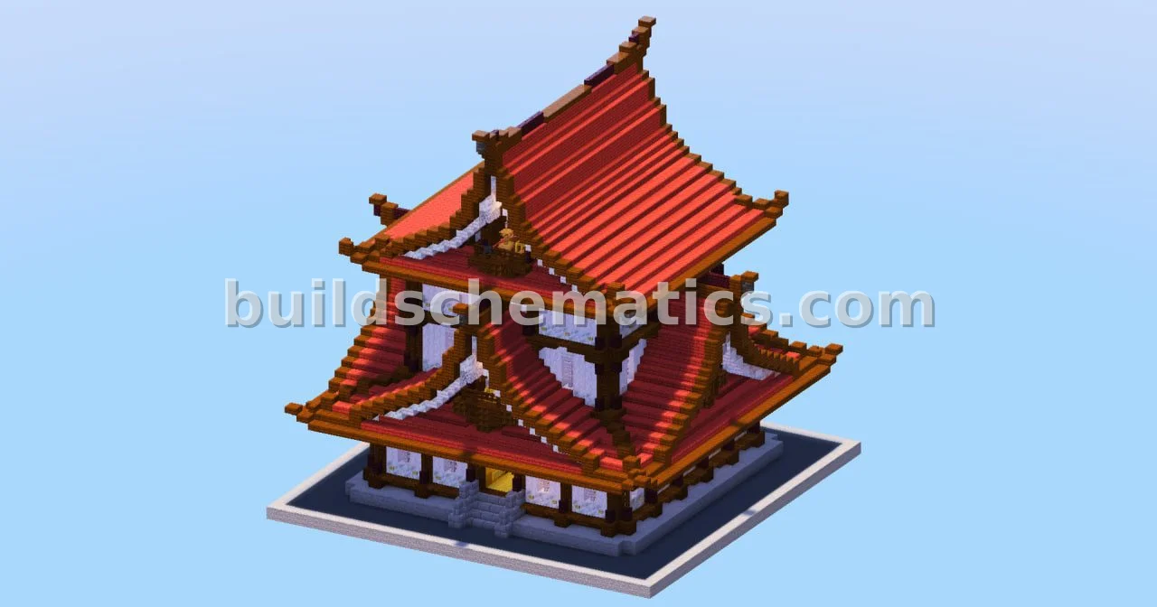 Japanese Temple Red Build