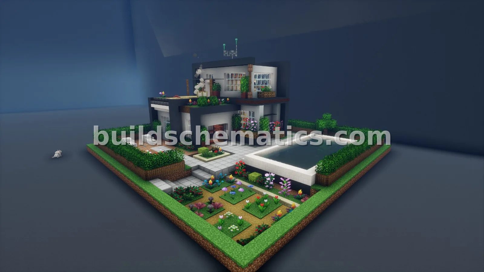 Modern House Schematic for Minecraft — view 3