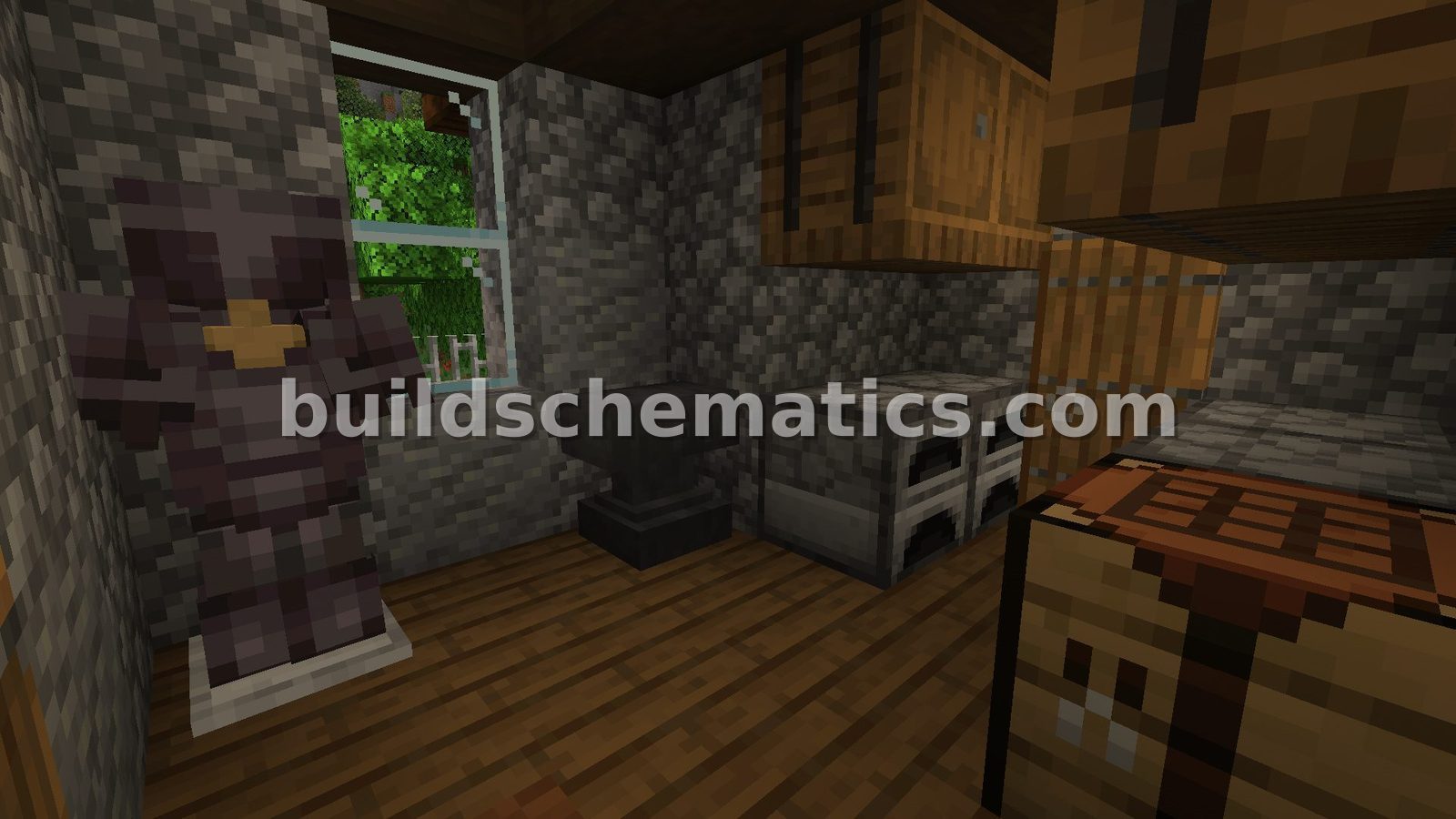 Simple Minecraft Starter House — view 3