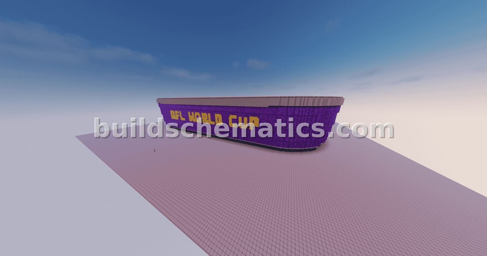 Purple Football Stadium — view 2