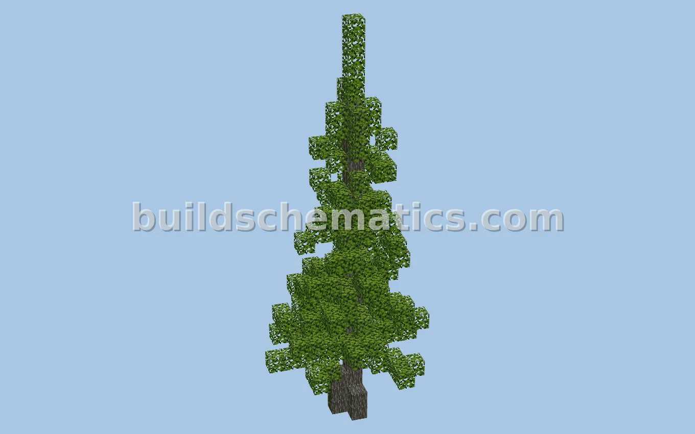 Litematica Pine Tree Schematic